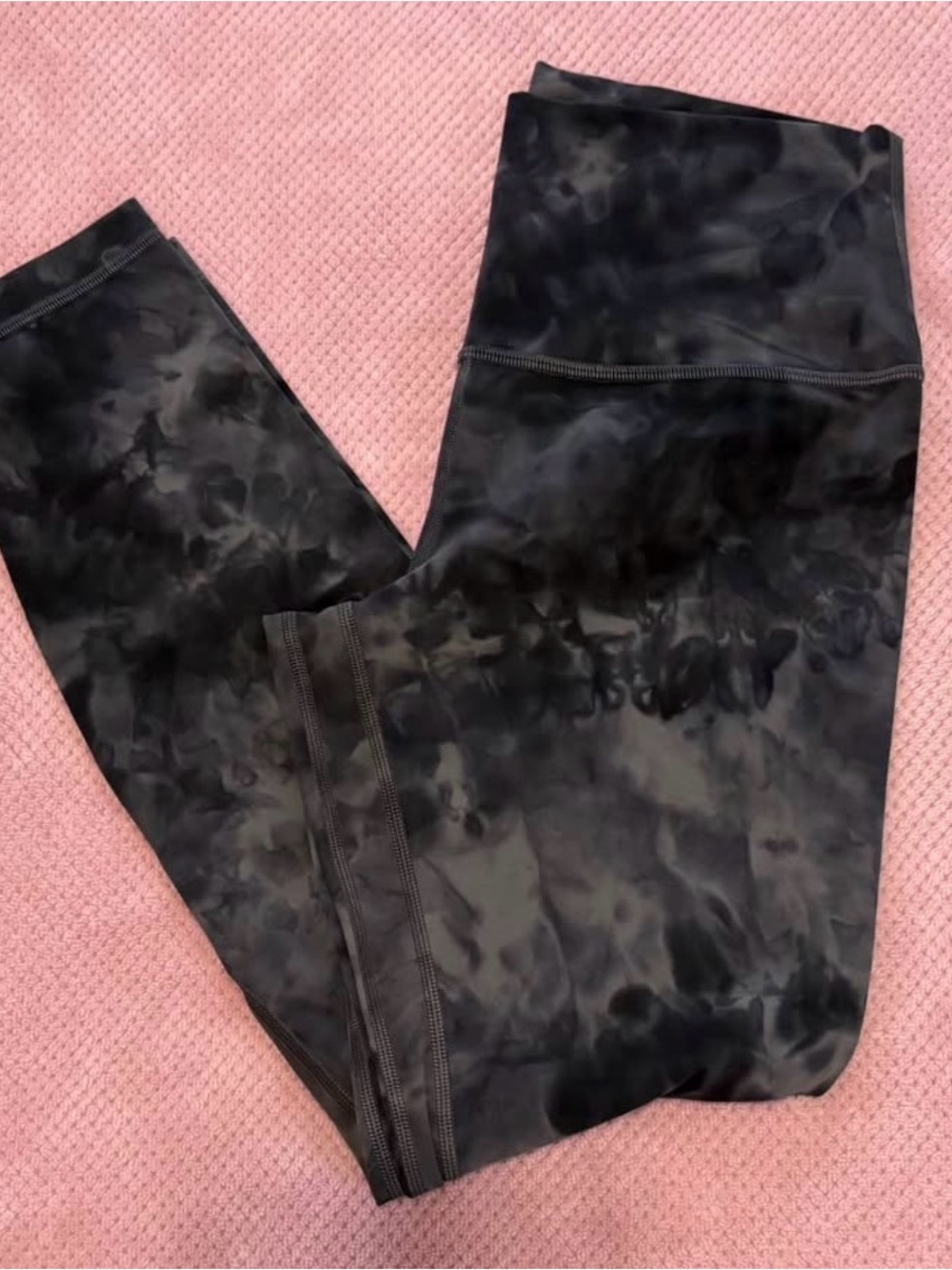 lululemon athletica Black Tie-Dye Leggings